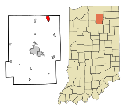Kosciusko County Indiana Incorporated and Unincorporated areas Syracuse Highlighted